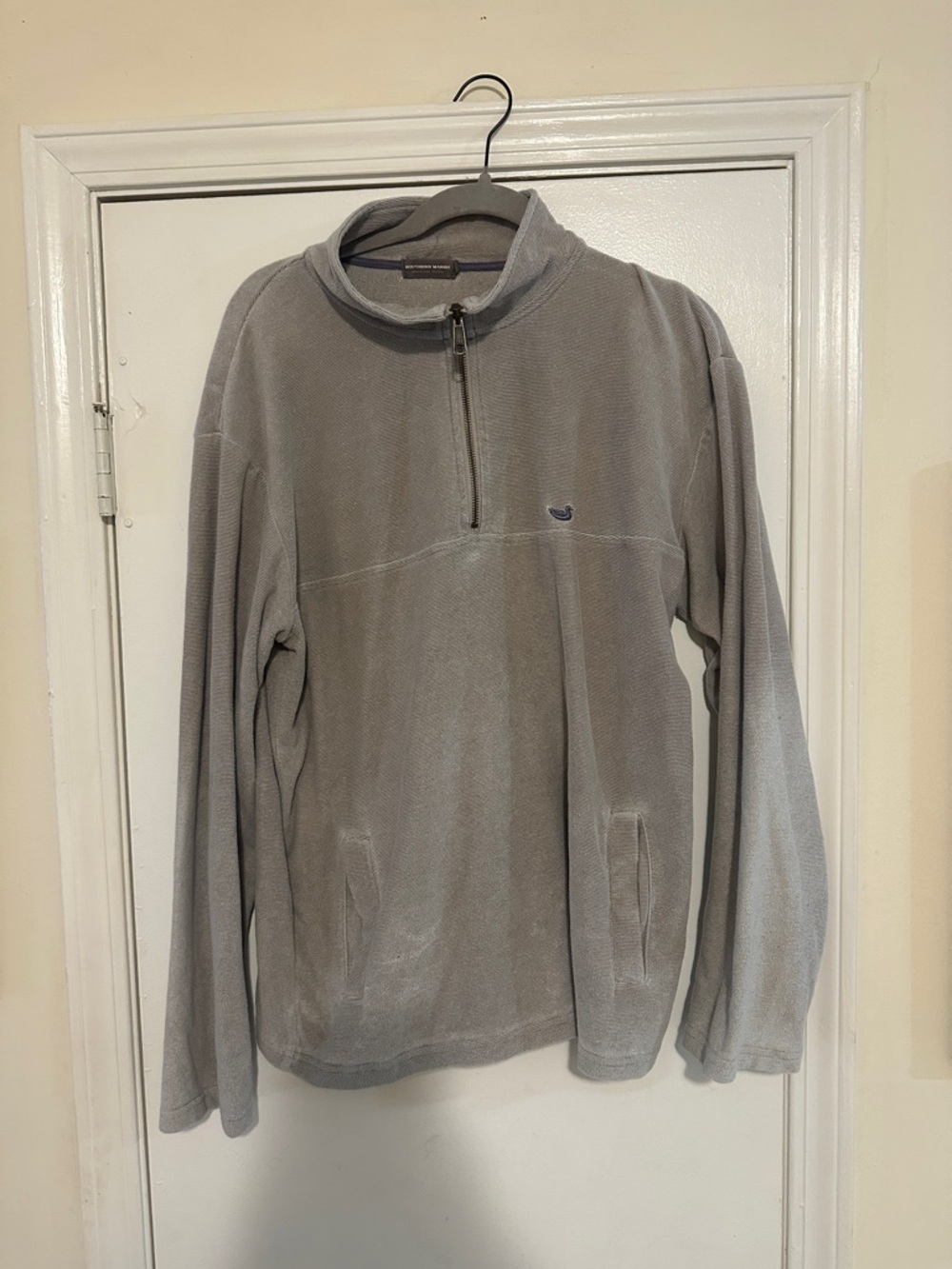 Southern Marsh Men's Gray Half-Zip Fleece Pullover